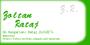 zoltan rataj business card